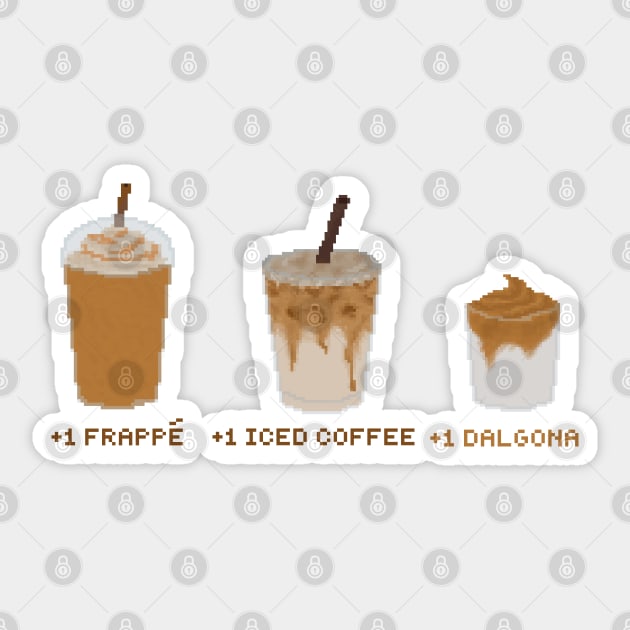 Coffee pixel art Sticker by toffany's